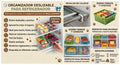 🧊 Organizador Deslizable para Refrigerador – Más Espacio y Orden