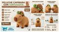 🐹 Peluche Capibara con Tortuguita 🐢💚